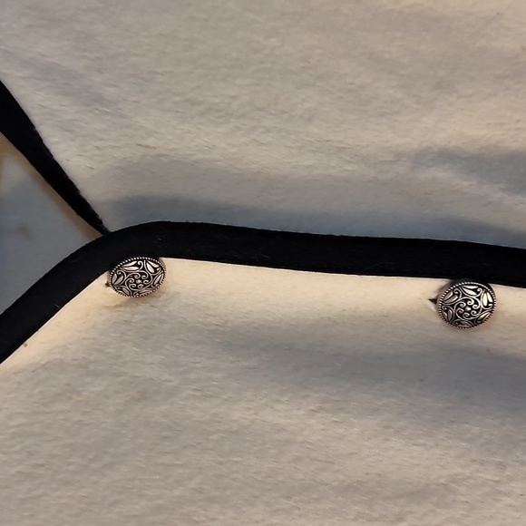 L.L. Bean Fleece Jacket Ivory with Black Trim - Picture 3 of 5